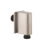 Product Cut out image of the Crosswater MPRO Brushed Stainless Steel Wall Outlet